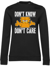 Garfield Don't Know - Don't Care Girly Sweatshirt, Sweatshirt