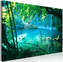 Canvas Tavla - Turquoise Seclusion Wide - 90x60