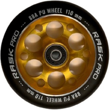 RASK PRO 110 mm ALU GOLD hjul med ABEC-9