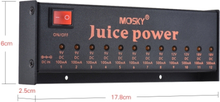 MOSKY JUICE POWER Gitarreneffekt Netzteil 12 Isolierte DC Ausgänge für 9V 12V 18V Gitarreneffekte Low-Power Verstärker Amp