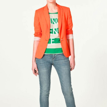 2012 stilvolle Frauen Blazer Jacke Mantel Tunika lässig Anzug klappbar Sleeve