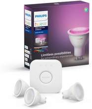 Philips Hue Color Ambiance GU10 Startpaket Smarta LED-lampor3-pack