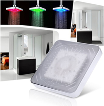 "Anself 6"" Automatische LED-Licht Dusche Kopf Bad Sprinkler für Badezimmer Temperaturregelung 3 Farben ändern"