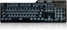 Ajazz AK35i / Ak35i RGB mechanische Gaming-Tastatur schaltet schwarz / blau / braun / rot Achse verdrahtete weiße LED-Hintergrundbeleuchtung Ergonomische hintergrundbeleuchtete Tastatur All-Key-Anti-Ghosting-PC-Gamer-Home-Office