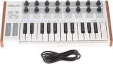 Worlde Ultra Portable Mini Profi 25 Tasten USB MIDI Drum Pad und Keyboard-Controller