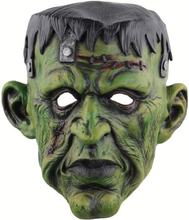Latex voller Kopf Scary Green Face Man Maske