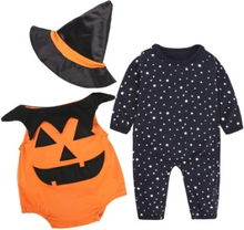 Mode Neugeborenen Baby Kürbis Halloween 3 Stücke Outfit Set
