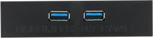 USB 3.0 Frontplatte Hub 2 Port Erweiterung Bay 20 Pin auf USB3.0 60cm Halterung Adapterkabel für PC Desktop 2.5 "Floppy Bay