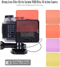 Tauchen Lens Filter Kit für Garmin Virb Ultra-30-Action-Kamera Verwendung mit wasserdichtes Gehäuse