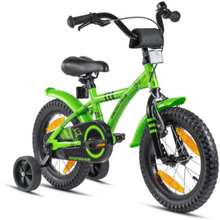 PROMETHEUS BICYCLES® HAWK Børnecykel 14 , Grøn-Sort