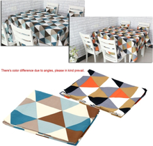 Moderne Geometrische Dreieck Muster Tischtuch Baumwolle 180 * 140cm Haushalt Dinner Tischdecke