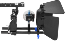 Andoer Professional Video Cage Rig Kit Film Making System w / 15mm Rod folgen Focus FF Matte Box für Sony A6000 A6300 A6500 ILDC Spiegellose Kamera Camcorder