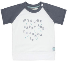 Feetje T-shirt you're so happy smile hvid
