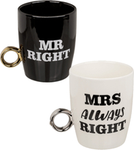 Muggar Mr Right & Mrs Always Right - 2-pack
