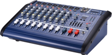 Ammoon 8 Kanäle Powered Mixer Verstärker Digital Audio Mischpult Verstärker mit 48V Phantomspeisung USB / SD Slot für die Aufnahme DJ Bühne Karaoke