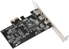 PCI-E 3 Anschlüsse 1394a 1394b Firewire-Erweiterungskarte PCI-Express-Controller-Karte (2 * 6 Pin + 1 * 4 Pin) für Desktop PC