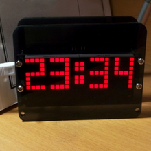 DS3231 Kreative DIY-Dot-Matrix LED Clock Kit Desktop präzise elektronische digitale Wecker Temperaturanzeige