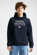Tommy Hilfiger Huvtröja TH Logo Hoodie Blå