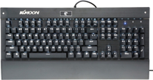KKmoon mechanische Professional Gaming Esport-Tastatur mit taktilen Hochgeschwindigkeits-104 Tasten ausgesetzt Anti-Ghosting blau Switch LED Hintergrundbeleuchtung USB kabelgebunden