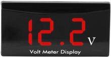 12 V Digital Led-anzeigetafel Meter Voltmeter Auto Motorrad Spannung Volt Manometer Panel Meter für Fahrzeug Automotive (weiß)