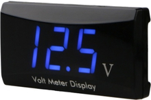 12 V Digital Led-anzeigetafel Meter Voltmeter Auto Motorrad Spannung Volt Manometer Panel Meter für Fahrzeug Automotive (weiß)
