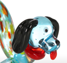 Tooarts Bunte Hund Geschenk Glas Ornament Tier Figur Handblown Home Decor Multicolor