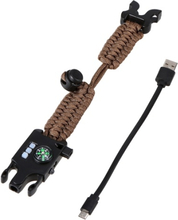 Outdoor Armband Survival Armband Paracord Kompass Taschenlampe Laser Whistle Retroreflektor Pin 8-IN-1 Survival Tool Kit für Wandern Camping Exploration