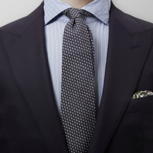 Eton Marinblå geometrisk slips