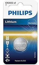 Lithium knapcellebatterier Philips CR2032