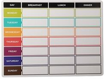 Erasable Refrigerator Magnetic Calendar Planner Memo Refrigerator Sticker Message Board