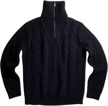 Marine Nn07 Roman Wool Half Zip Sweater Strikk