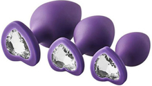 Flirts Anal Training Kit Gem Stone Purple Analplug pakke