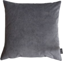 Fløjl Pudebetræk Uden Strop Home Textiles Cushions & Blankets Cushion Covers Grey Louise Smærup