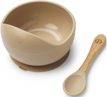 Silic Bowl Set - Pure Khaki Home Meal Time Plates & Bowls Bowls Beige Elodie Details*Betinget Tilbud