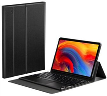 JIUYU Hinge Stand Lædercover + Touchpad Bluetooth-tastatur til Lenovo Pad Plus 2021/Lenovo Pad