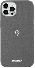MOMAX til iPhone 13 mobiltelefon taske hårdt pc+mikrofiber læder+PU læder telefonskal magnetisk opl