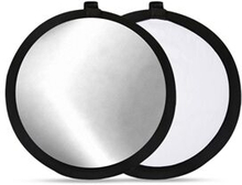 2-i-1 lommereflektor Super bærbar lille reflektor 30 cm sammenklappelig multi-disc fotografering lys