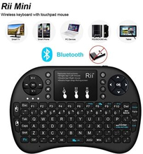 RII Mini I8+ BT Bluetooth Trådløst Touchpad-tastatur med baggrundslys til Computer Laptop Tablet-tel