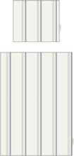 Filibabba Juniorsengetøj GOTS 100x140 cm - Balance Stripes - Blue Mix