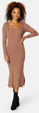 BUBBLEROOM Osminda knitted cut out dress Brown XS