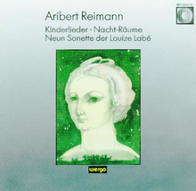 Reimann Aribert: Kinderlieder / Nacht-räume