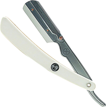 Parker Srw/34R - White Abs Handle Clip Type Barber/Straight Beauty Men Shaving Products Razors White Parker
