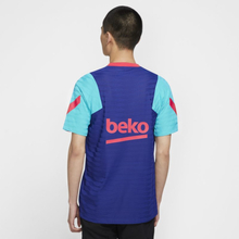 F.C. Barcelona VaporKnit Strike Men's Short-Sleeve Football Top - Blue