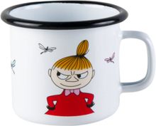 Moomin Enamel Mug 37Cl Little My Home Tableware Cups & Mugs Coffee Cups White Moomin