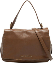 Givenchy Brown Leather Flap Top Handle Bag