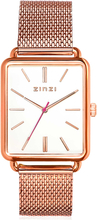 Zinzi ZIW908M Horloge Vintage Retro + gratis armband 34 mm rosekleurig