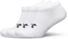 Ua Essential Low Cut 3Pk Sport Socks Footies-ankle Socks White Under Armour