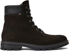 Tommy Hilfiger Nubuck Leather Boots Black