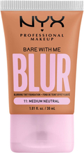 NYX Professional Makeup Bare With Me Blur Tint Foundation Medium Neutral - True Medium with a Cool Undertone 11 - 30 ml