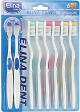 Toothbrush Elina 6+2 Dr Clio Flex Medium On Card